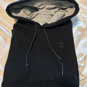 Champion Black and Gray Men's Hoodie